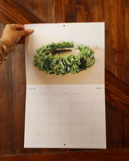 2025: A Year of Lei Making Calendar